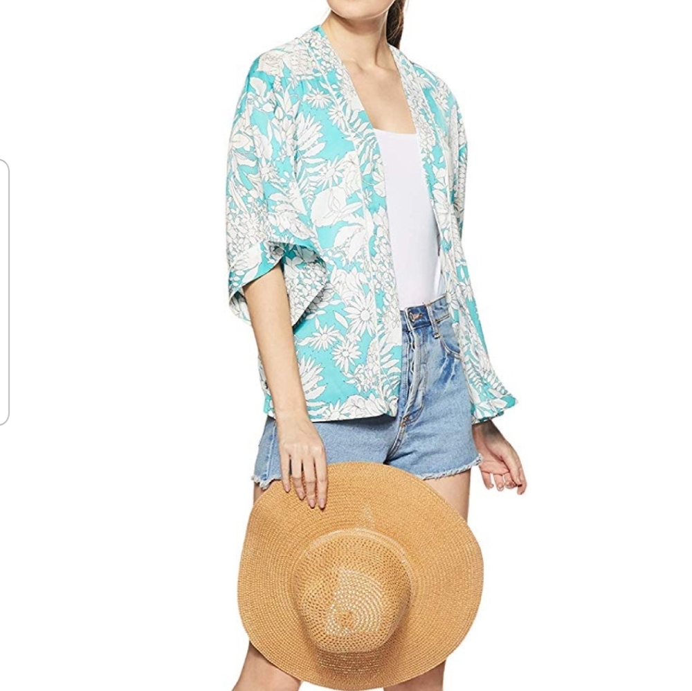 🌻Floral Kimono NWT cape shawl cardigan F21